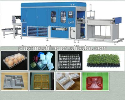 China High Speed ​​PLC Control Siemens Plastic Seed Tray Making Machine For Dish, Tray, Dish, Tray And Other Plastic Nursery Container 700/1200A for sale