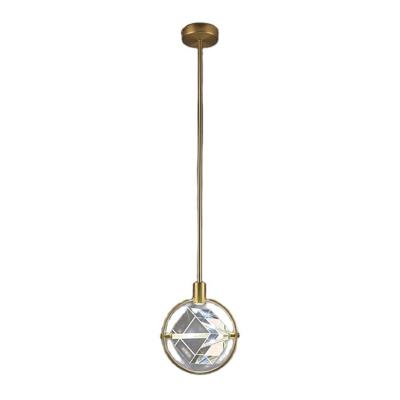 China Modern Nordic Indoor Gold Crystal Ceiling Chandelier Pendant Lamp Kitchen Island Chandelier LED Lighting Art Deco Bedside Lamp for sale