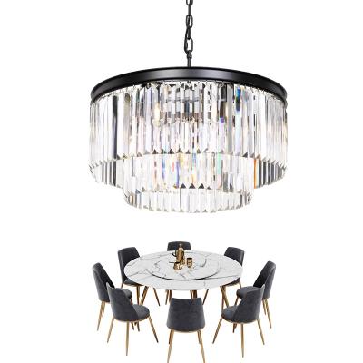 China LED Hanging Lamp Crystal Chandeliers Lighting Round Pendant Light Modern Modern Chandelier For Living Rom Bedroom Hotel Villa for sale