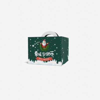 China Recyclable Hot Sale Christmas Gift Box Santa Claus Snowman Candy Cookie Christmas Decoration Handbag Package Paper Boxes for sale