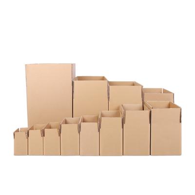 China Recyclable Folding Custom Logo Printing Corrugated Shipping Boxes Mailbox For Hair Weave for sale