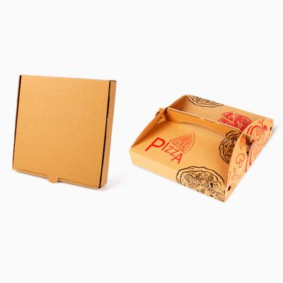 China Recyclable Custom Design Biodegradable Pizza Box Logo Food Packaging Pizza Boxes Blank for sale