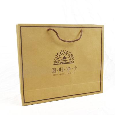 China Custom Recyclable Wholesale Custom High Quality White Logo Paper Sack Cheaper Paper Bags for sale