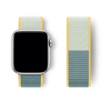 China 2021 Lightweight Breathable Fabric Woven Sport Loop Nylon Strap For Apple Watch 38 Nylon Band 40 42 44mm for sale