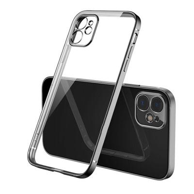 China Anti-fall I Mobile Phone Phone11 Case Plated Electroplating Soft Transparent Case For Iphone12Promax for sale