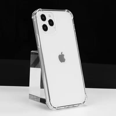 China Lightweight Transparent Clear Square TPU Case For iPhone 11 Shockproof Soft Phone Case For iPhone 12 Max Pro for sale