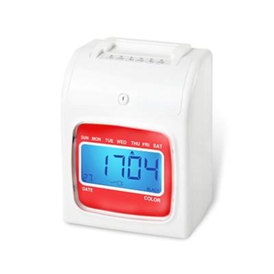 China OEM Provided Digital Punch Card Time Clock With Backlit LCD VS-TR20D for sale