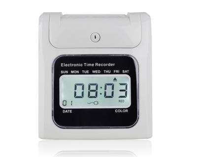 China Large Attendance System Time Punch Card Employee Promotion Electronic Time Recorder 186*125*245mm for sale