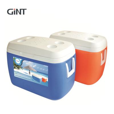 China Waterproof Hot Sale Outdoor Ice Cooler Box Plastic Insulated Cooler Box 38L for sale