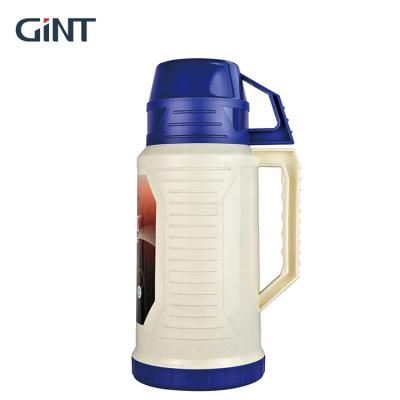 China Viable Wholesale 1.9L Custom Printed Vacuum Flask Insulated Thermos With Double Lid for sale