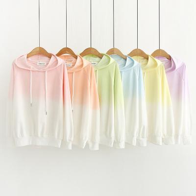 China Anti-Wrinkle 80% Cotton 25% Polyester Custom Healthy 240gsm Pull Over Dip Dye Hoodie for sale