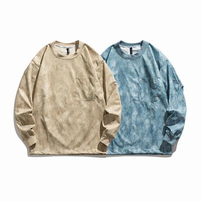 China Men Crewnecks Tie Dye Anti-Wrinkle Custom Crewneck Pullover Unisex Custom Sweatshirt for sale