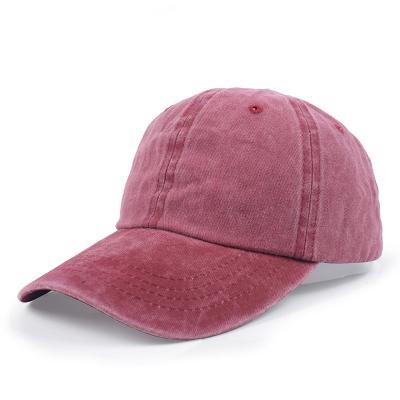 China Men's and women's hats Europe and America washed baseball cap soft face cowboy caps wholesale for sale