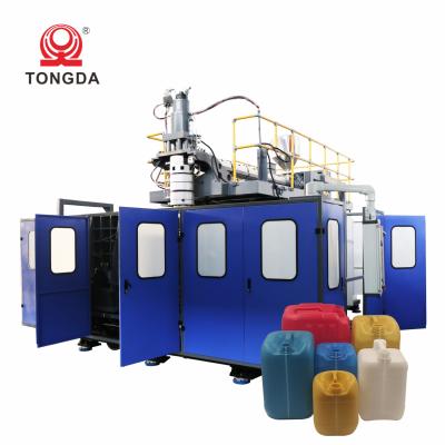 China energy & Mining TONGDA HTll30L Blue HDPE Extrusion Blow Molding Open Top Plastic Barrel Drums Blowing Making Machine Price for sale