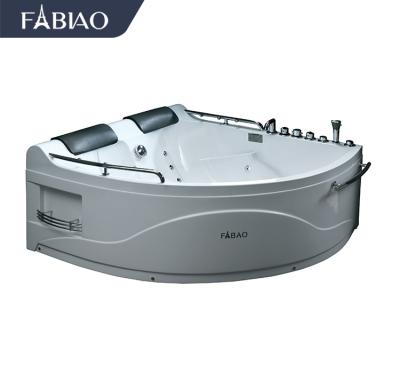 China Freestanding Newest Design Hot Tub With Faucet Walk In Tub Whirlpool Massage Corner Bathtub Air Bubble Massage for sale