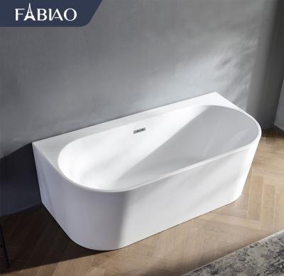 China Freestanding kuvet 1.5m, 1.6m, 1.7m, low price FABIAO acrylic cheap freestanding bathtub with soaking function for sale