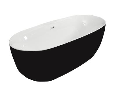 China Modern Acrylic Freestanding Tinas Freestanding Bathtub White Solid Outdoor Bathtubs for sale