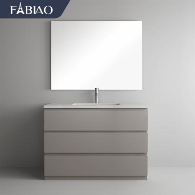 China FABIAO Modern MDF Floor Hotel Floor Standing Cabinet Column Floor Membrane Bathroom Modern PVC Cabinet for sale