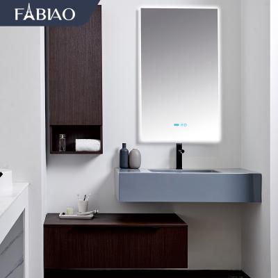 China Modern Bathroom Cabinet Set Bathroom Storage Sink Cabinet Waterproof Bathroom Vanity Mirror Combined for sale