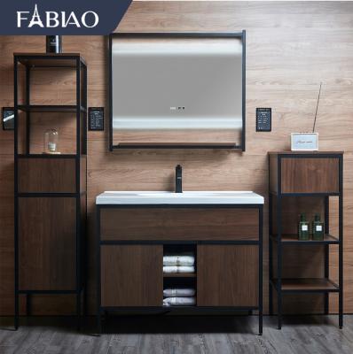 China FABIAO American style bathroom furniture modern bathroom vanity floor bathroom furniture for sale