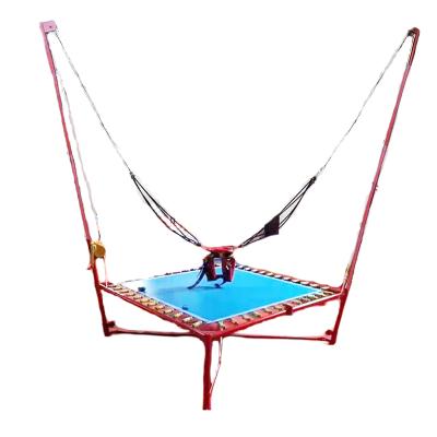 China Bungee Jumping Trampoline Hand-Winch Folding Spring Bungee For One Person With Good Quality for sale