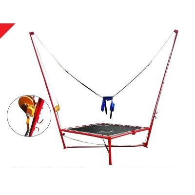 China Single Hand Winch Bungee Jumping for Kids and Adults Bungee Trampolines Outdoor Playground 2m*2m*4m for sale