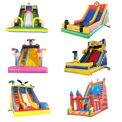 China Commercial Inflatable Game Fun Inflatable Slides Water Slide With Pool For Sale Inflatable Slides For Kids And Adults for sale