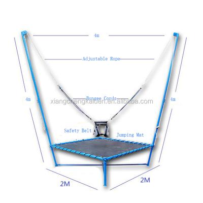 China Popular Outdoor Movable Folding Trampoline Bungee Design Popular Folding Trampoline for sale