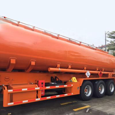 China Fuel Oil Gasoline Water Transportation Carbon Steel Stainless Steel Tri Axles 80 Tons Transfer Petrol Oil Tanks Truck Trailer Diesel Oil Fuel Tanker Semi Truck Trailer for sale