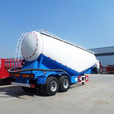 China Dry Bulk Powder Cement Delivery Trucks 45Cbm 3 Axles  4 axles 60 tonne Dry Powder Silo Transport Bulk Cement Tanker Dry Bulker Tank Trailer for sale