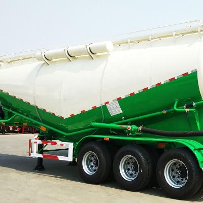 China Truck Trailer Trailer Aluminium Wheat flour Transport Bulk Polar Tanker Trailer Bulk Powder Cement Tank Cargo Carrier Semi Truck for sale