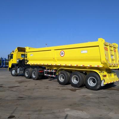 China Truck Trailer OEM 60 Ton Tipper Trailer Semi Hydraulic Dumper Galvanised Tipper Trucks Semi Trailer Side Dump Truck Trailer for sale