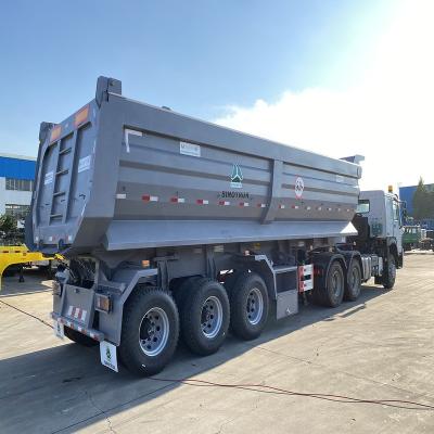 China Truck Trailer 2 Axle 3 Axle TransportationMineral Stone Sand Coal Gravel Clinker Transport Side Dump Truck Side Dumper Tipper Trailers for sale