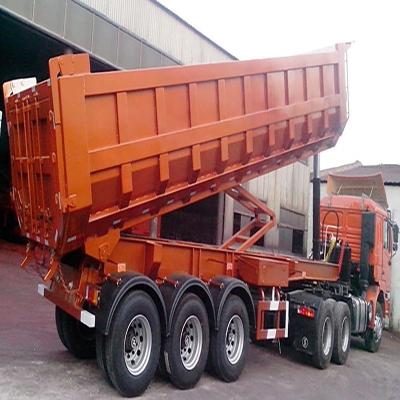 China Truck Trailer Customized 3 4 Axle Hydraulic Cylinder Dump Trailer 30 Ton Tipping Trailer U Type Dump Trailer  Rear Tipper Semitrailer for sale