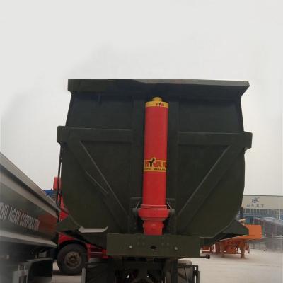 China Truck Trailer 2 3 4 Axles Customized Aluminum Trailers Dumper Truck Trailer Square Shape Tipper Dump Transport Semi Trailer for sale