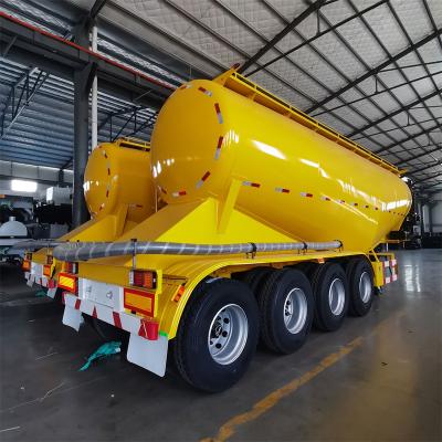 China Truck Trailer Carbon Steel  Bulk Cement Tank Trailers Dry Cement Truck Trailer Carrier Transportation Vehicle Semitrailer for sale