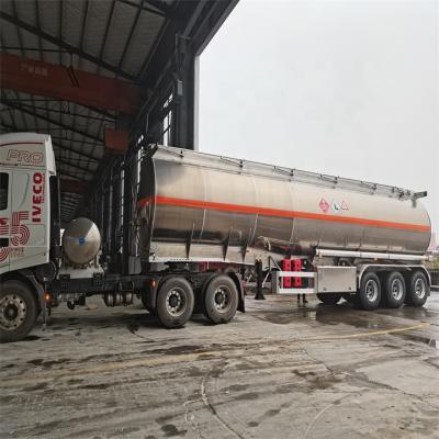 China Truck Trailer 3 Axle 55cbm Gasoline Oil Tank Trailer Diesel Fuel Transport LPG Gas Tanker Trailer Crude Oil Semi Trailer Truck for sale