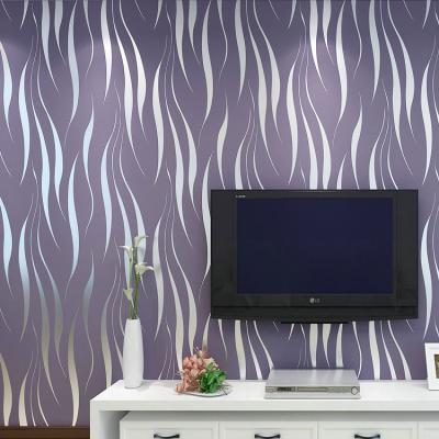 China Modern Design 3d Effect Non Toxic Home Interior Non Woven Wallpaper Supplier for sale