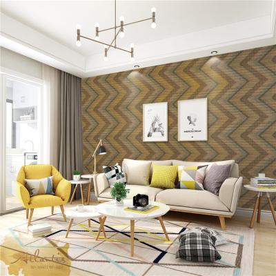 China Latest new design modern non woven wallpaper for home decoration for sale