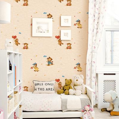 China 2017 modern hot sale kids room wall design waterproof wallpaper for bedroom for sale