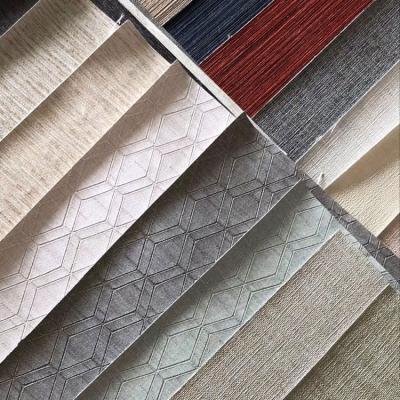 China Fire Retardant Wholesale Commercial Used Wallpaper Backed By Fire Retardant Vinyl Hotel Fabric for sale