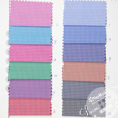 China Soft Polyester Cotton 1mm Stripe Fabric For School Uniform for sale