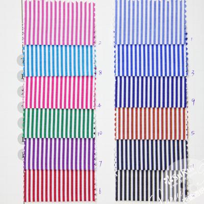 China Wholesale Soft TC 65/35 133*72 Stripe Women's Shirt Fabric for sale