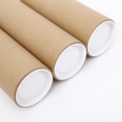 China Recyclable High Quality Custom Kraft Paper Poster Tube Squeeze Cardboard Tube for sale