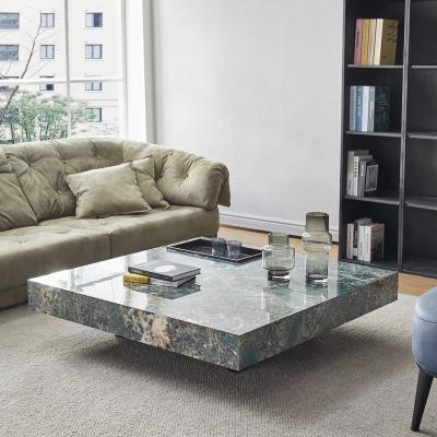 China Marble Minimalist Design Home Living Room Furniture Hotel Marble Coffee Table Modern Natural Stone Sofa Center Low Tea Table for sale