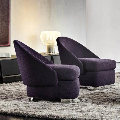 China Minimalist Minimalism Home furniture modern Hotel lobby Villa living room sofa chairs single seater high quality fashion lounge Armchair for sale