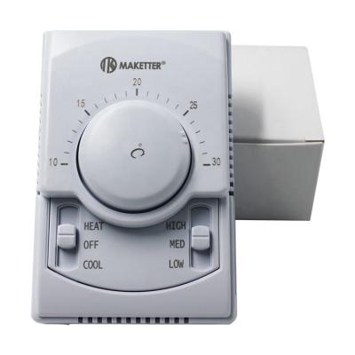 China MAKETTER ABS Shell Fireproof DIGITAL THERMOSTAT 220V Central Air Conditioning Thermostat Traditional for sale