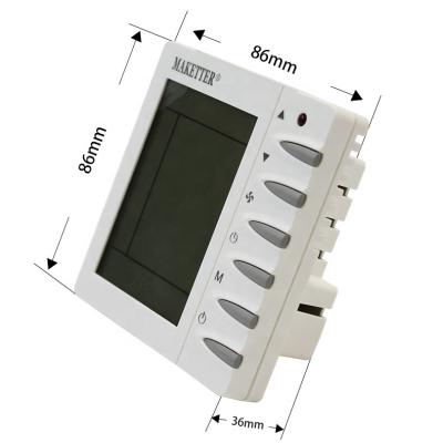 China Traditional Touch Screen Digital Room Thermostat Air Conditioning And Water Heating Thermostat for sale