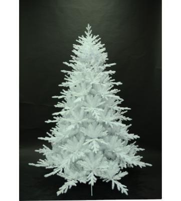 China PE PVC Quality Assurance Outdoor Lighted Silver Christmas Tree With Led Lights for sale