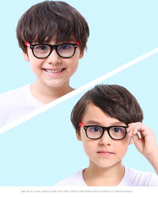 China Anti Glass TR90 Kids Blue Light Filter Anti Children Round Computer Optical Light Blue Light Glass Blocking Glass Frame For Kids for sale